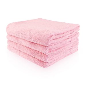 handdoek badhanddoek strandlaken lichtroze