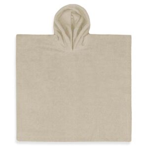 Kinderponcho beige met naam