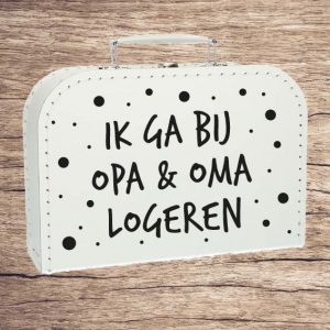 Kinderkoffertje logeren opa en oma