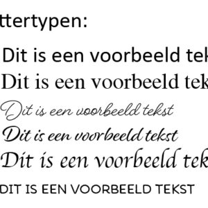 lettertypen theedoos