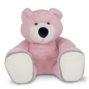 Gepersonaliseerde geboorteknuffel beer roze