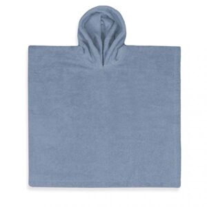 Kinderponcho grijs met naam